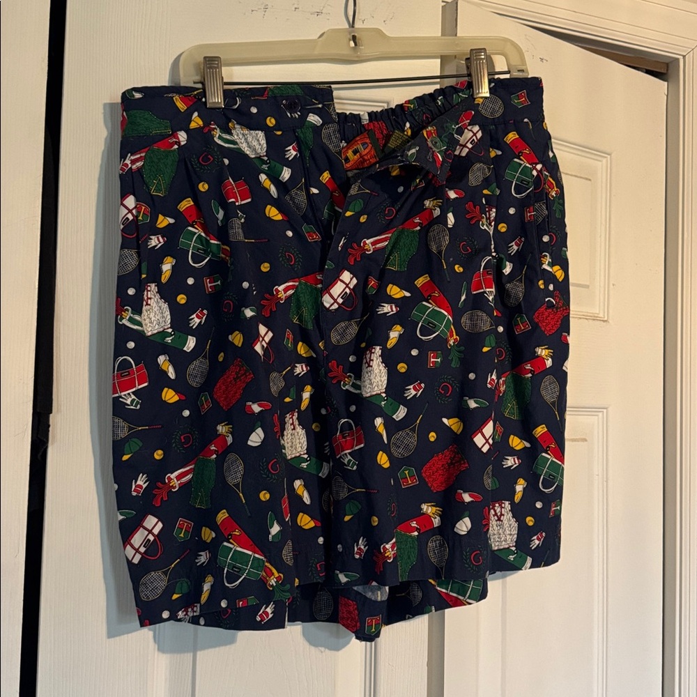 Vintage Women’s Sports Patterned Golf Shorts